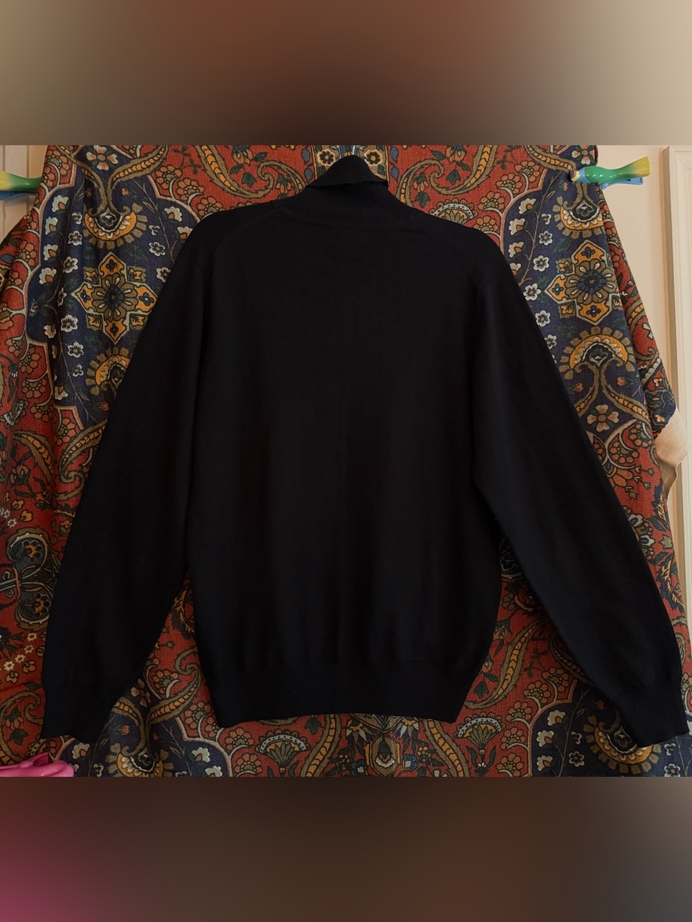 Orvis Black Men's Turtleneck Sweater - Picture 3 of 9